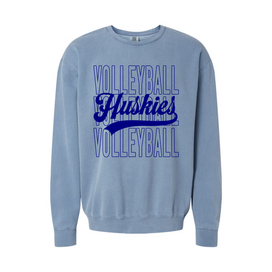 Huskies Volleyball - Comfort Colors Crewneck