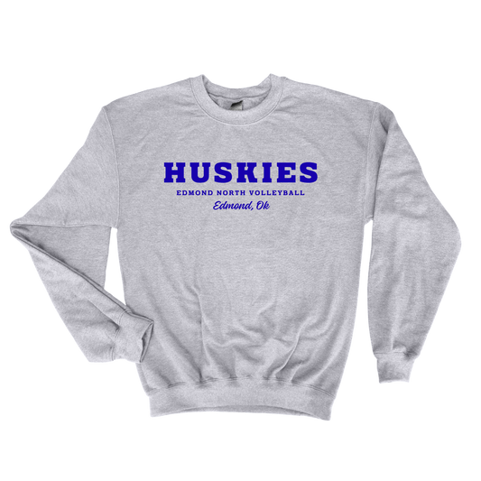 Huskies - Grey Sweatshirt Crewneck