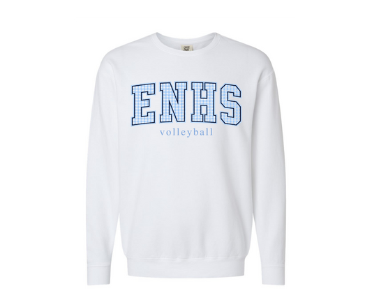 ENHS Gingham - Crewneck Sweatshirt